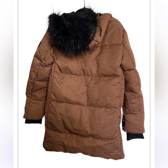 Arctic Expedition Down Parka With Side Snaps in the Color Dark Roast - Picture 12 of 16